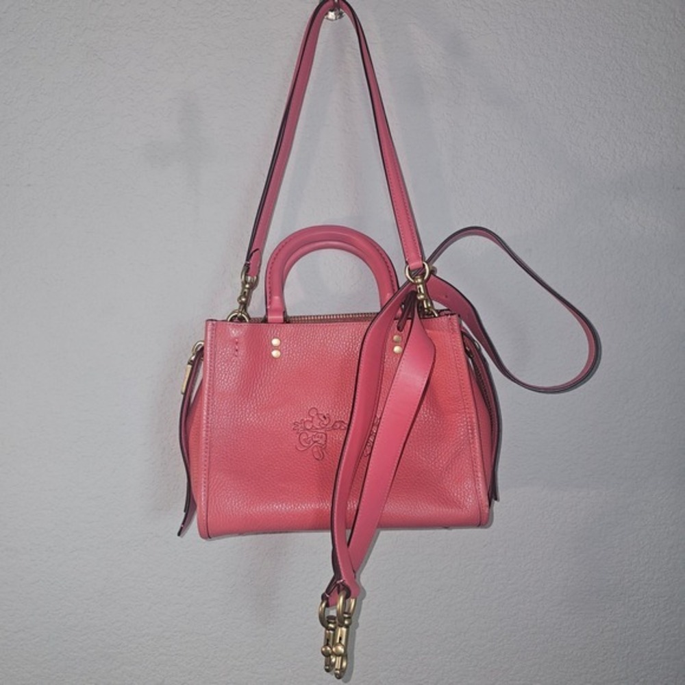 Disney x Coach Rogue 25 Minnie and Mickey watermelon leather suede - Picture 6 of 16